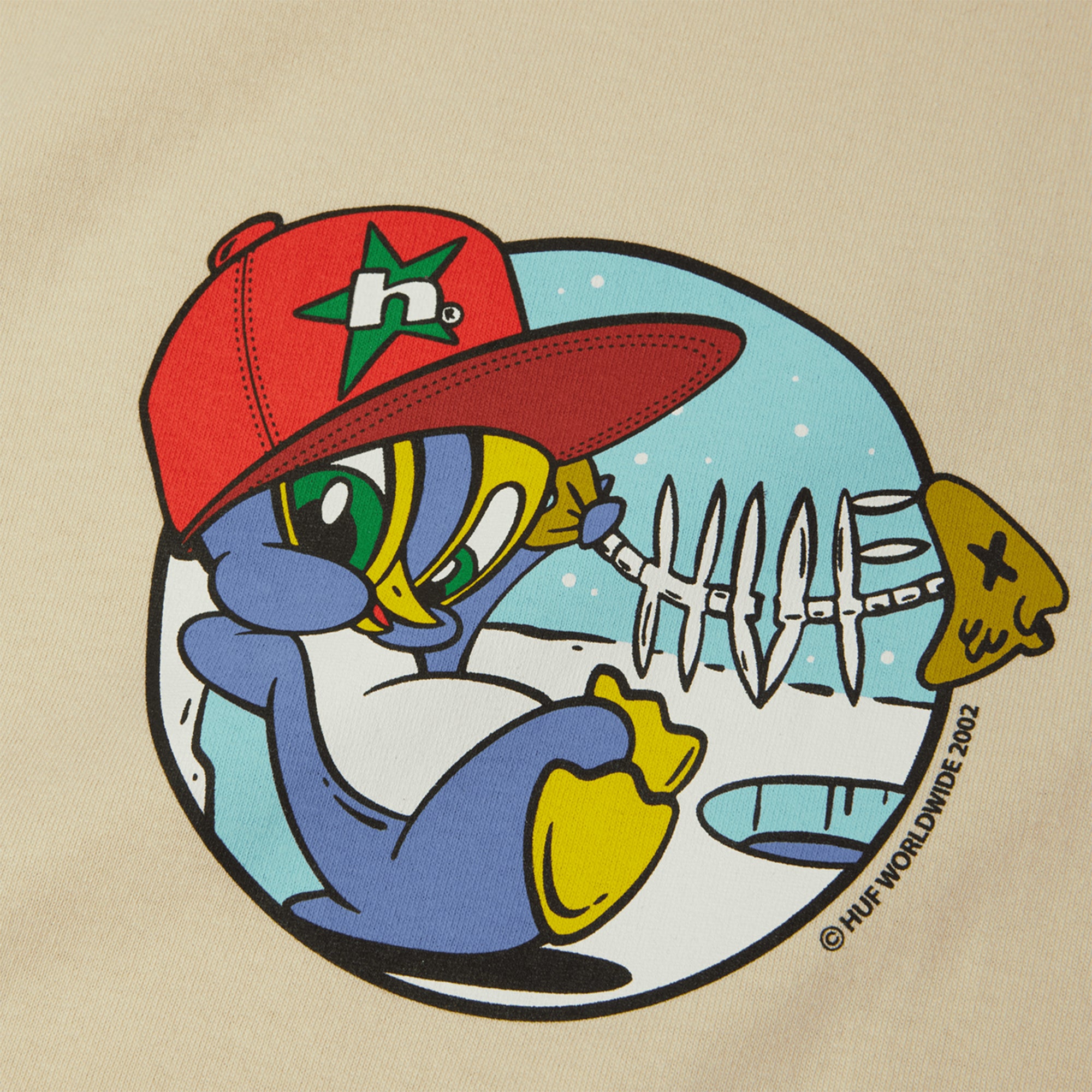 HUF Deep Freeze Tee Bleach