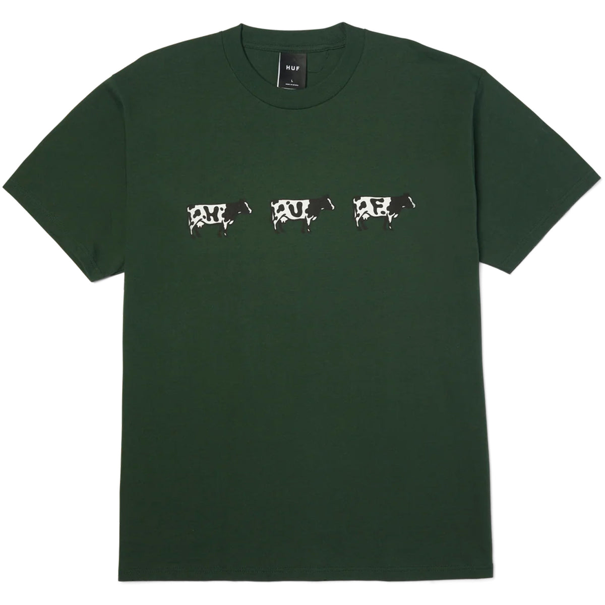 HUF Moo Tee Forest Green
