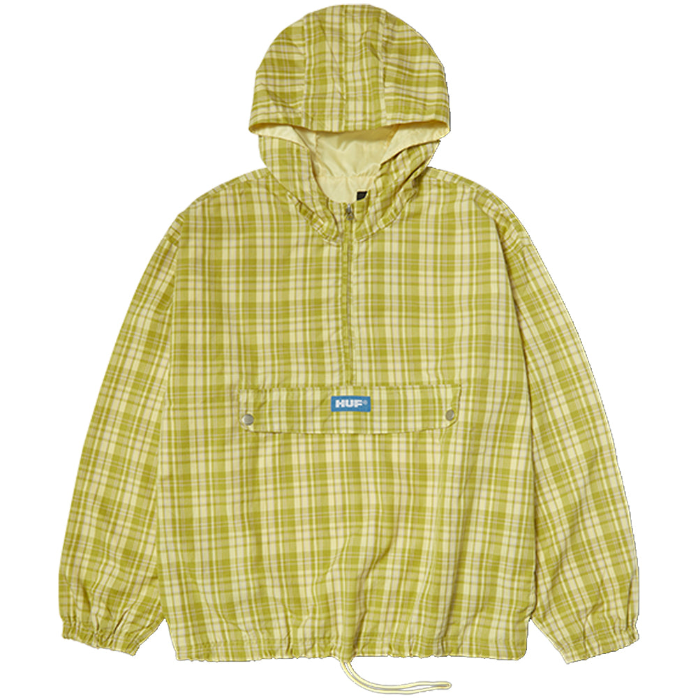 HUF Rivington Plaid Anorak Tarragon