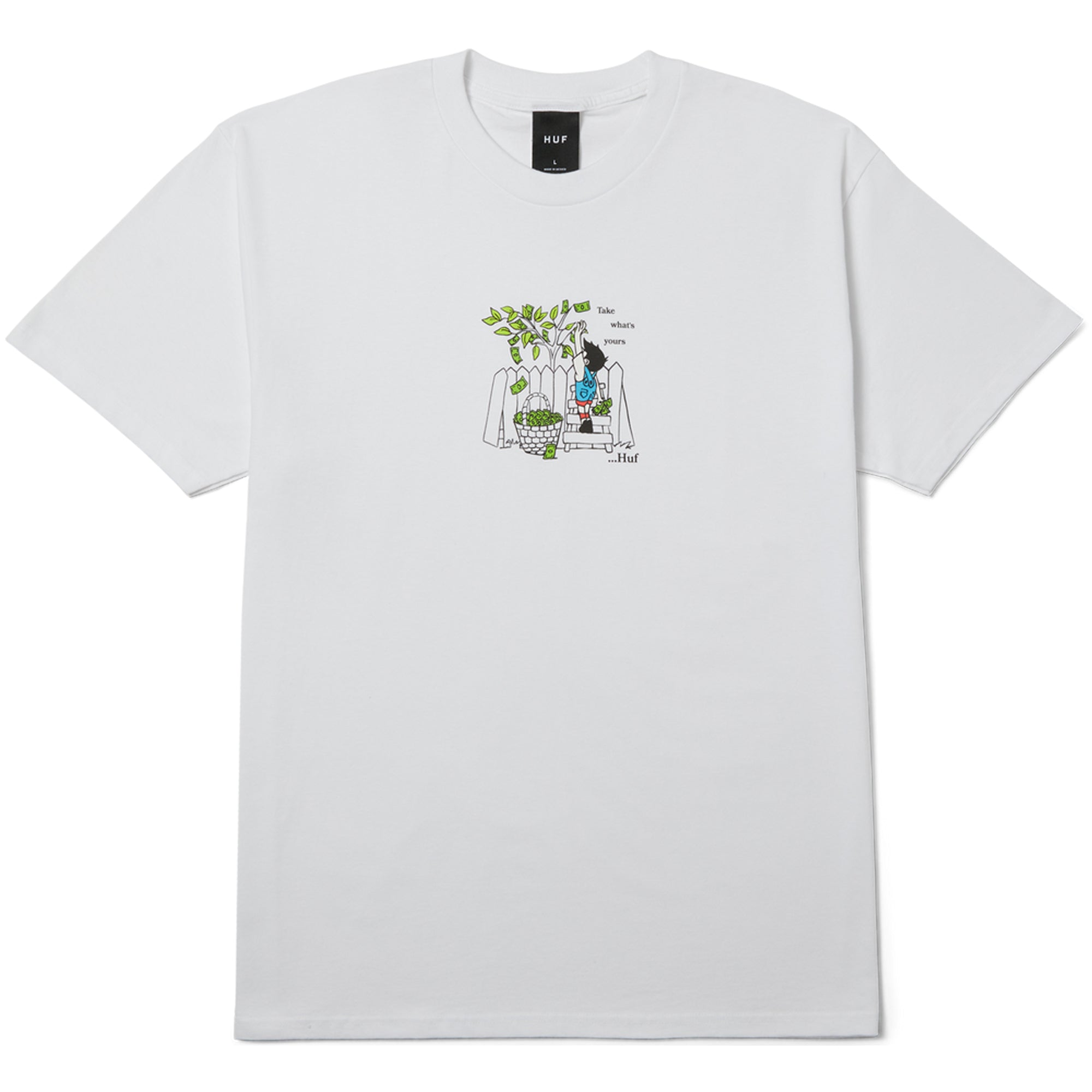 HUF Take Yours Tee White