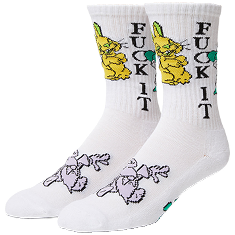 HUF Trip Crew Socks White