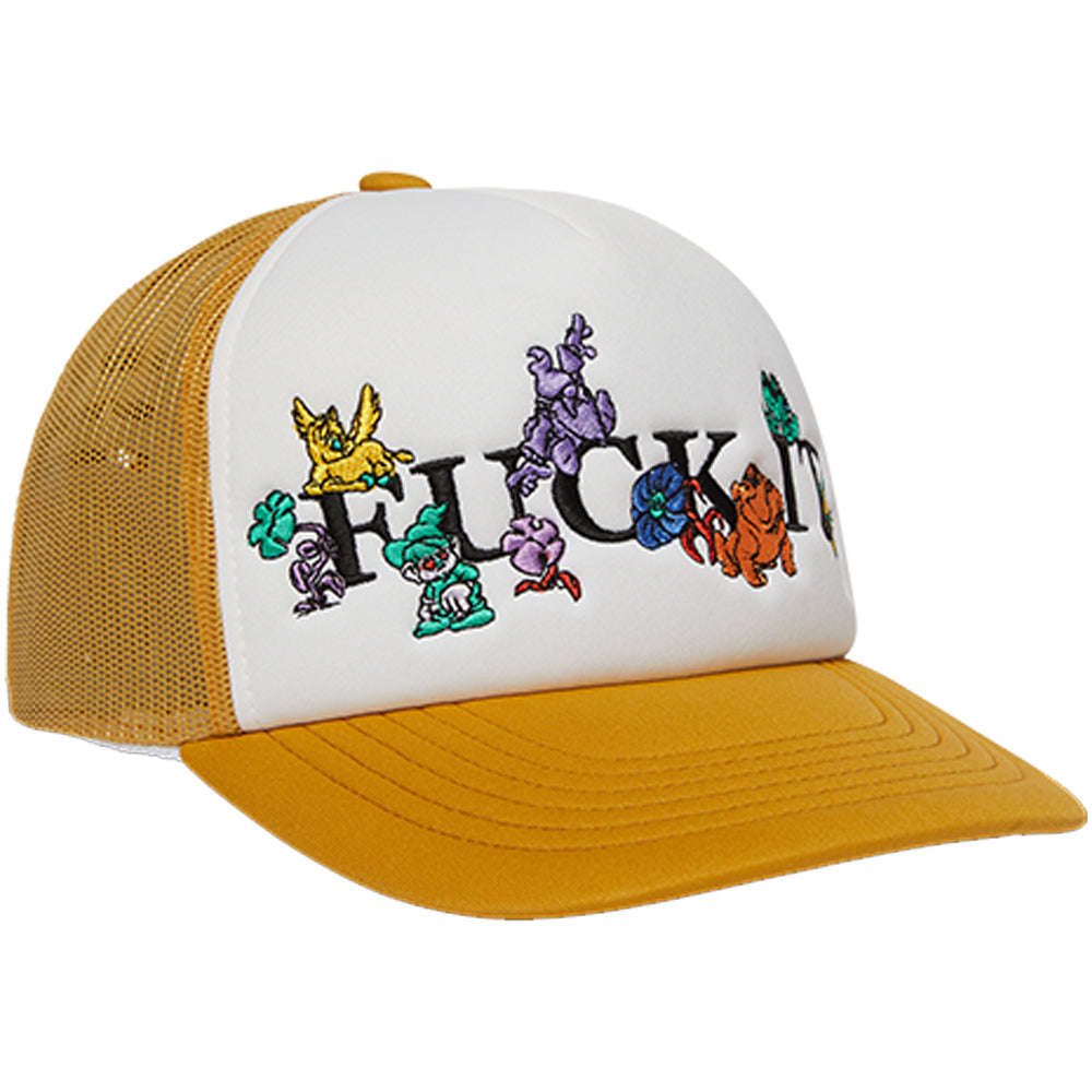 HUF Trip Trucker Hat Tarragon