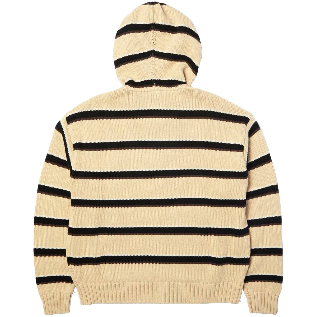 HUF Banks Full Zip Striped Hoodie Tan