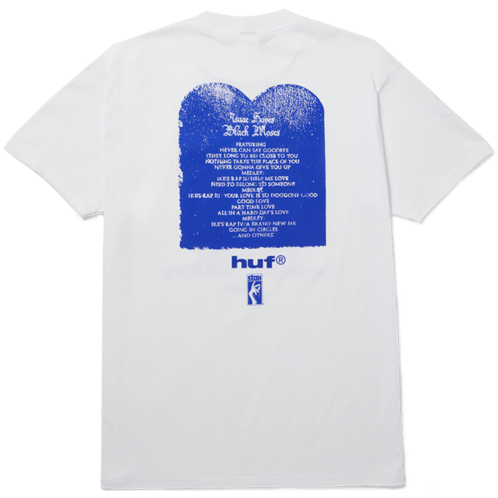 HUF x Isaac Hayes Black Moses Heavyweight Tee White