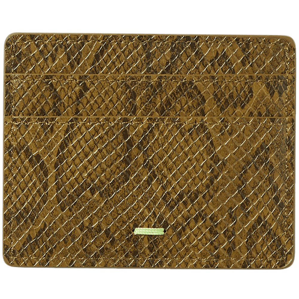 HUF Fuck It Snakeskin Cardholder Green