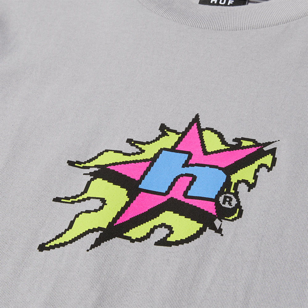 HUF H Bit Tee Dust Purple