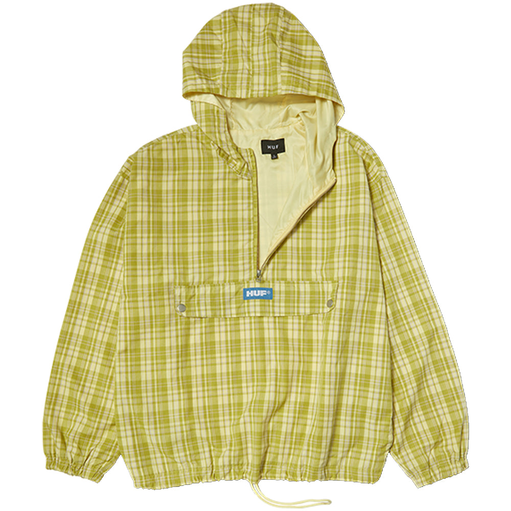 HUF Rivington Plaid Anorak Tarragon
