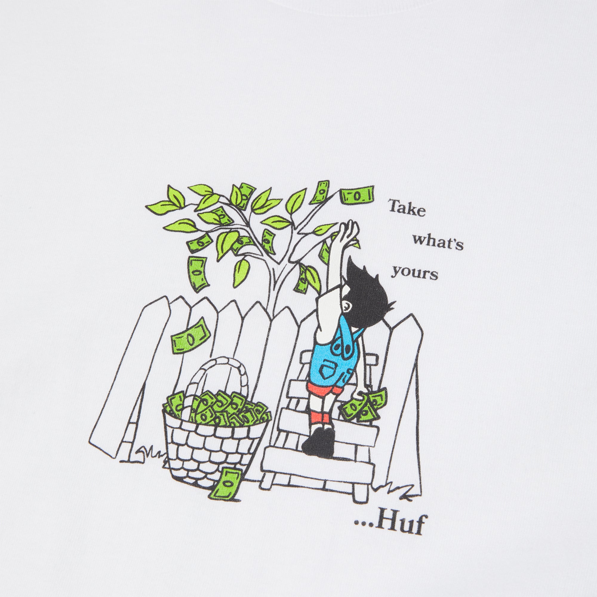 HUF Take Yours Tee White