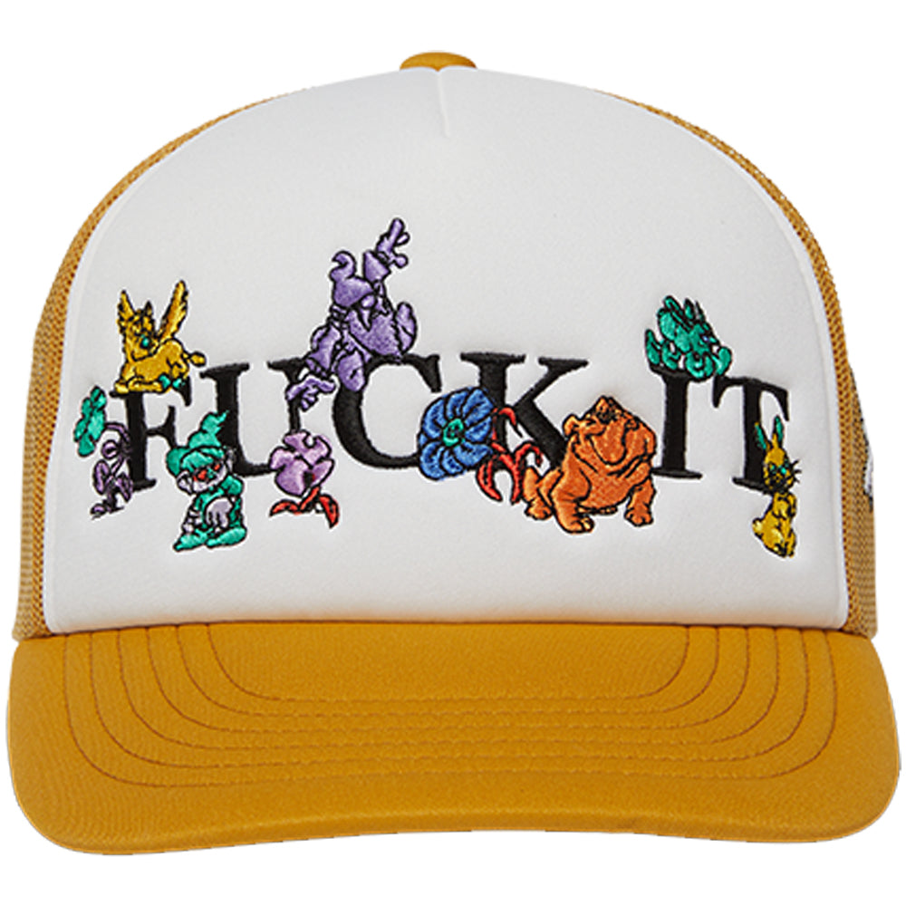 HUF Trip Trucker Hat Tarragon