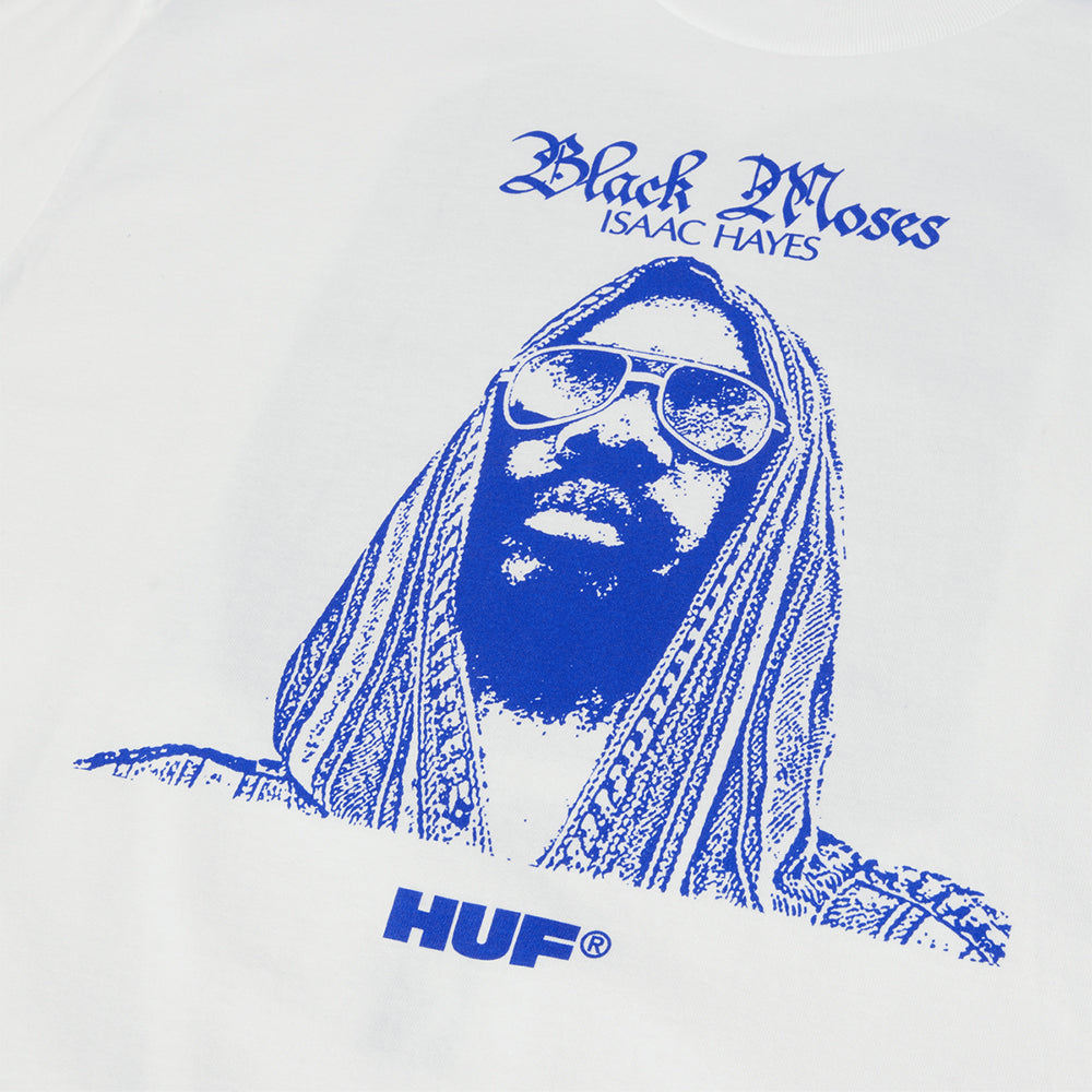 HUF x Isaac Hayes Black Moses Heavyweight Tee White
