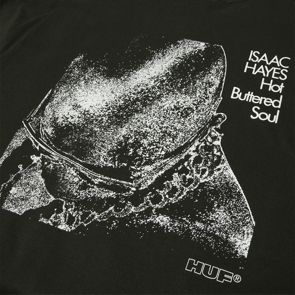 HUF x Isaac Hayes Hot Buttered Heavyweight Tee Vintage Black