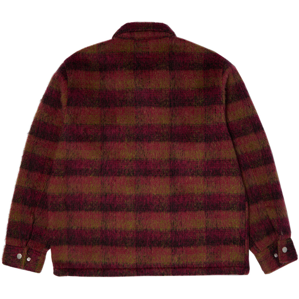 HUF Megablast Plaid Jacket Berry