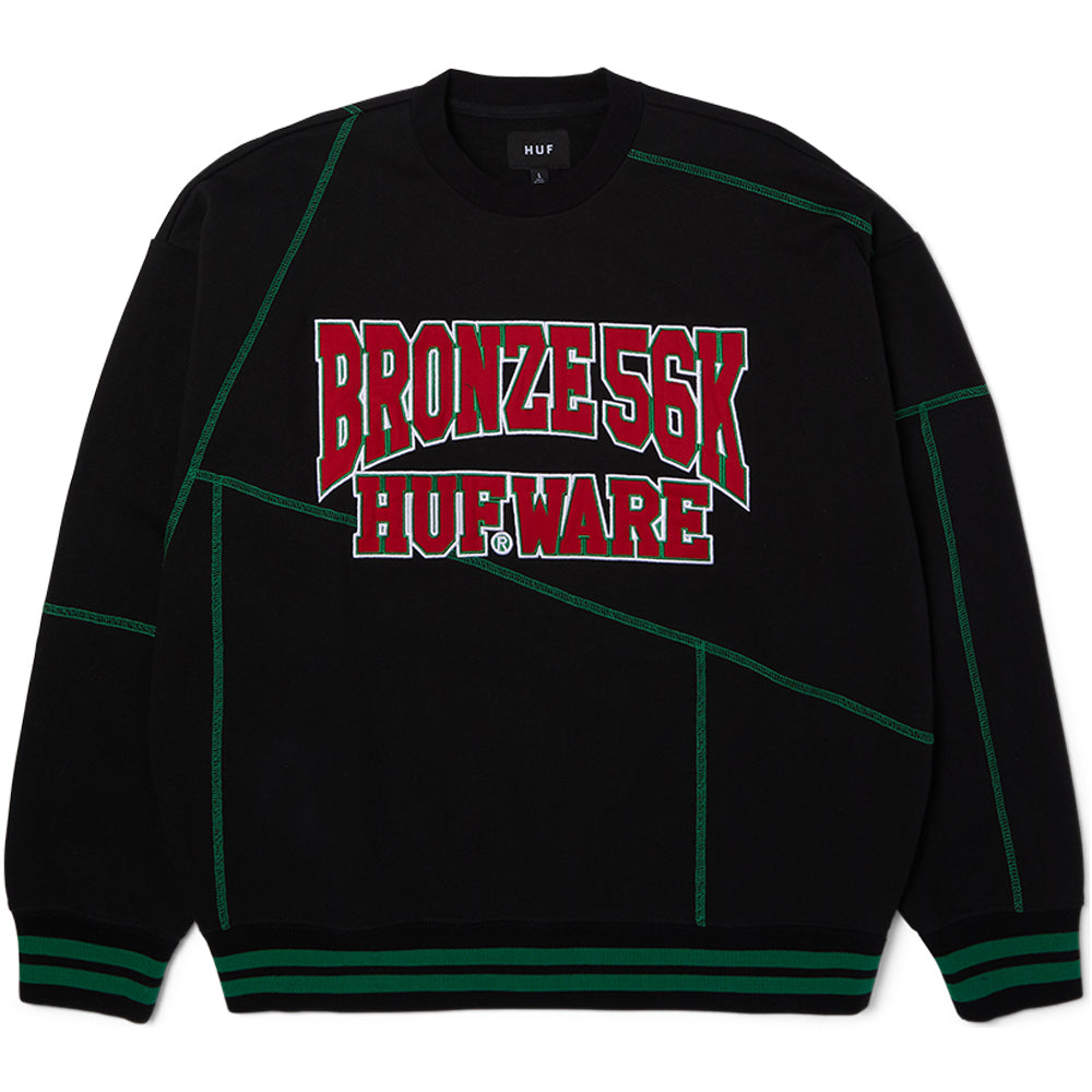 HUF x Bronze 56K HUFware Crewneck Black