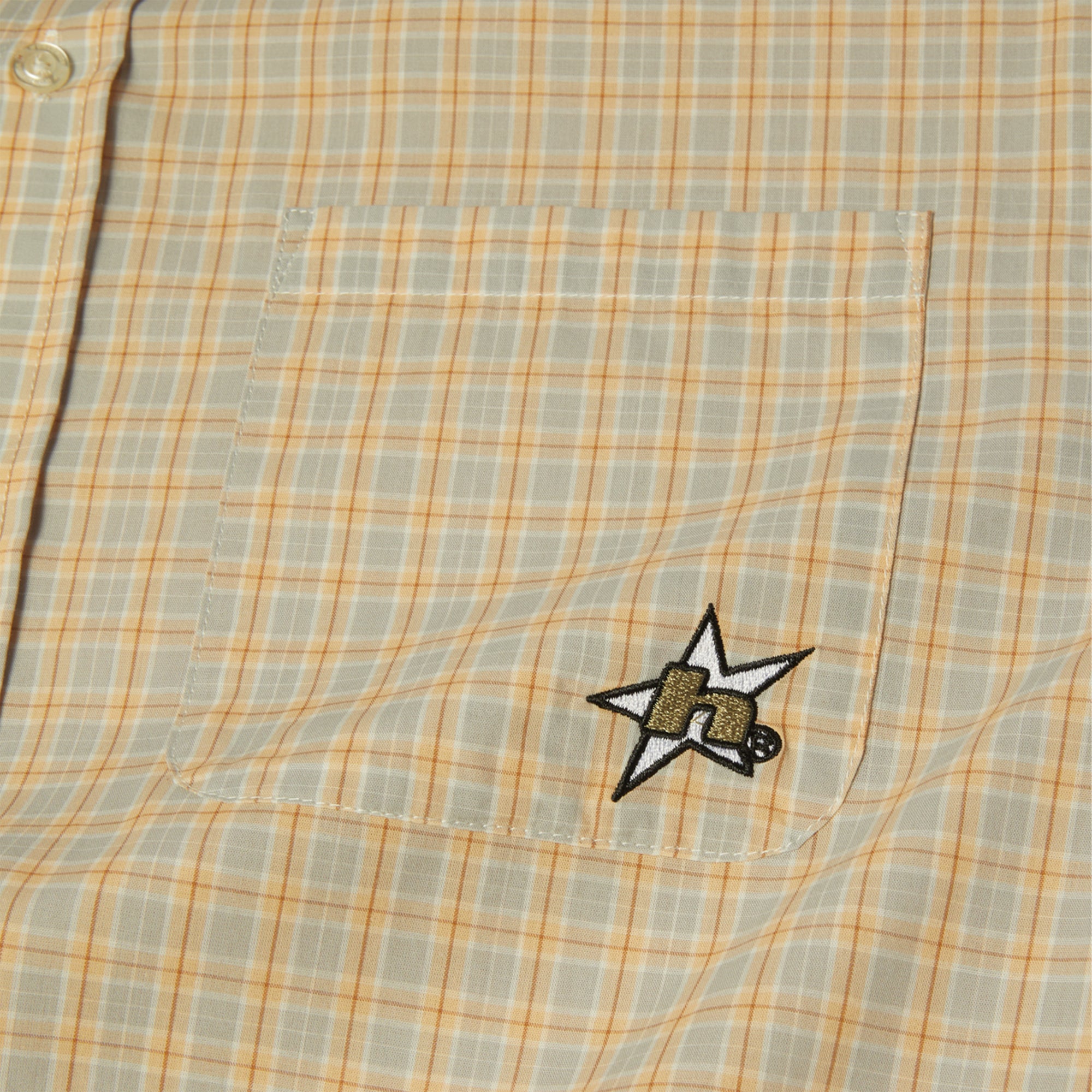 HUF H Star Plaid Shirt Putty