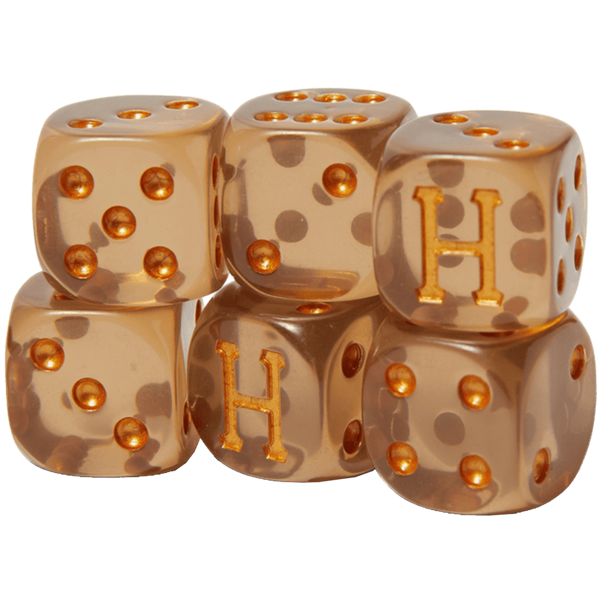 HUF Lux Dice Set Brown