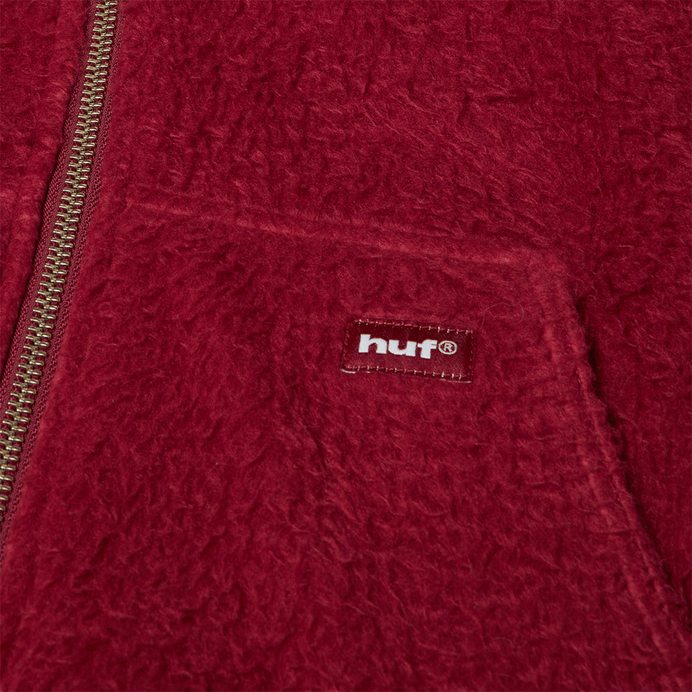 HUF Corso Heavyweight Zip Hoodie Berry