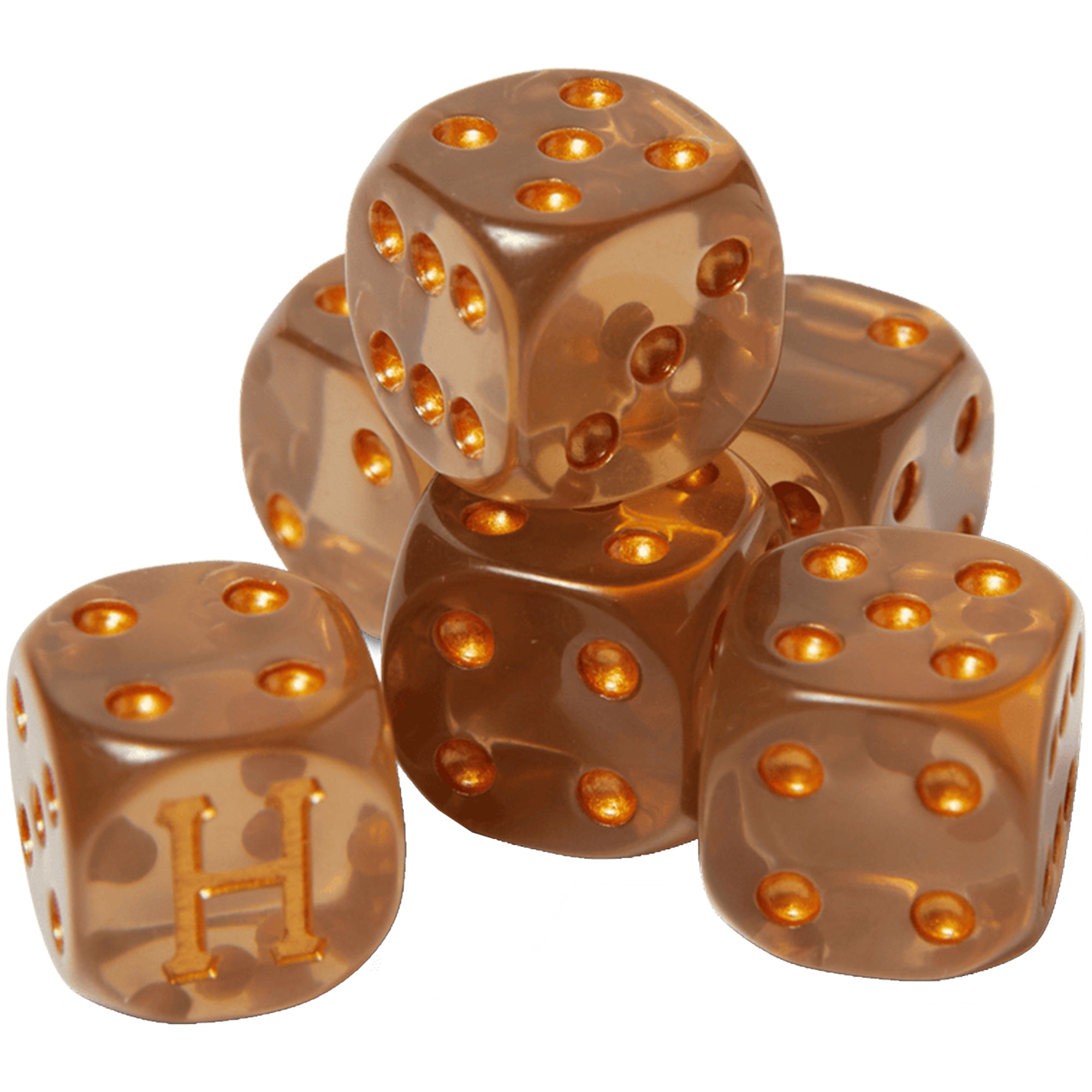 HUF Lux Dice Set Brown