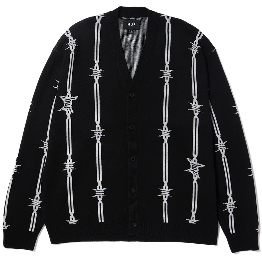 HUF Barbed Wire Cardigan Black