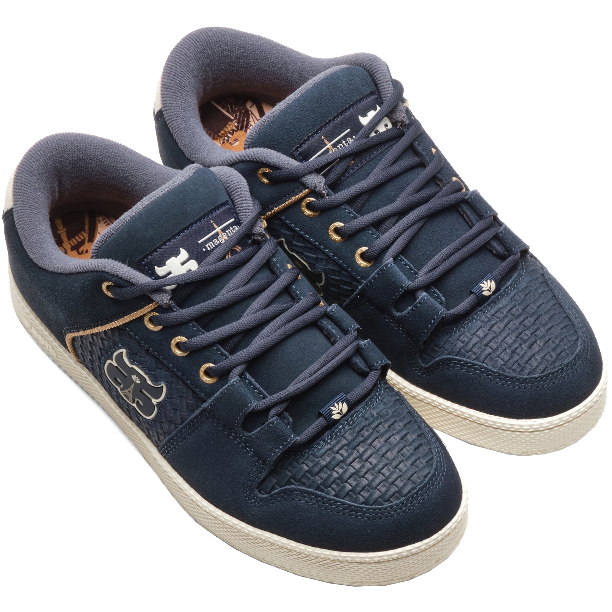 IPath x Magenta Cricket Shoes Blue Suede