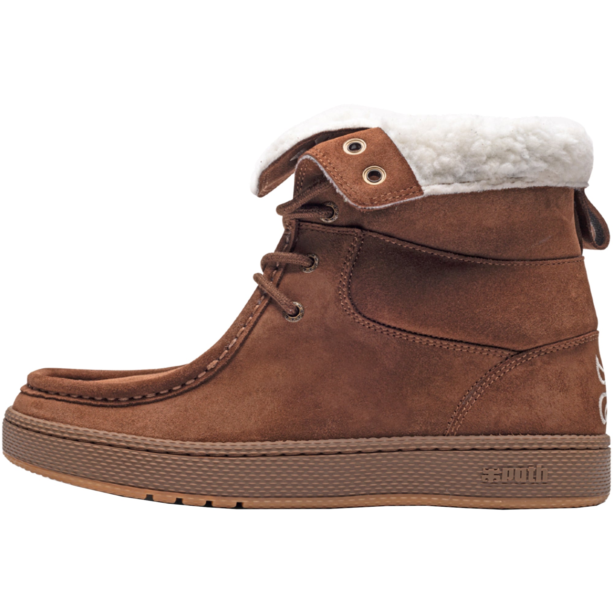 IPath Cats High Shoes Shearling Brown Suede