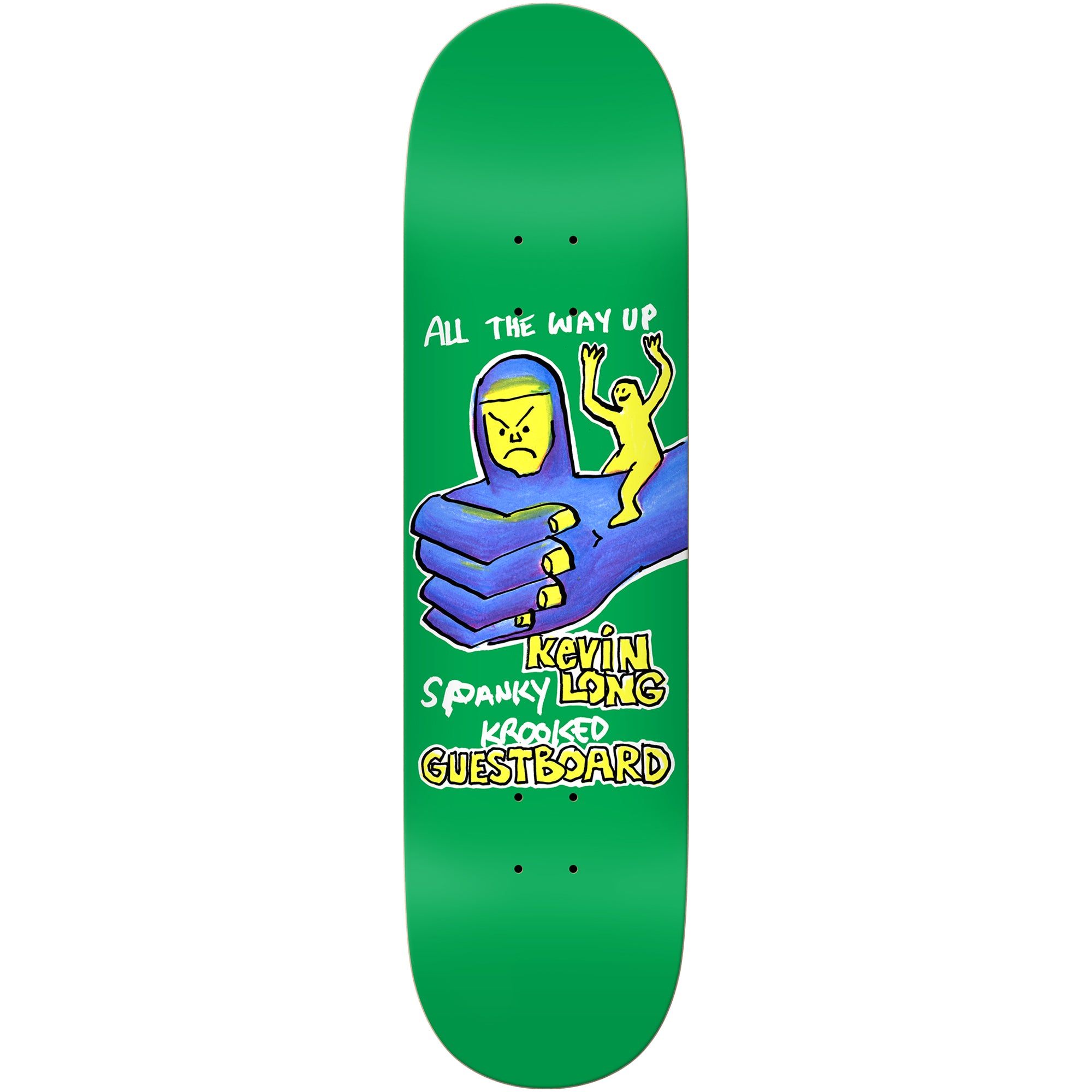 Krooked Kevin Spanky Long Guest Pro Skateboard Deck 8.25"