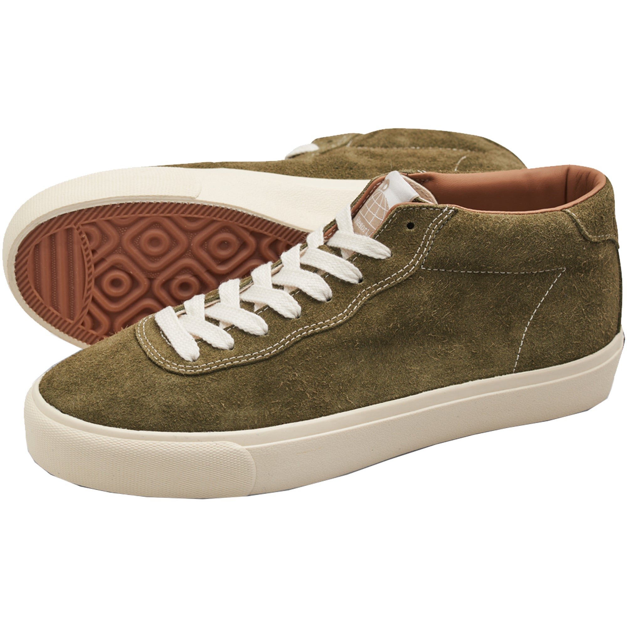Last Resort AB VM001 MID Suede Shoes Olive/White