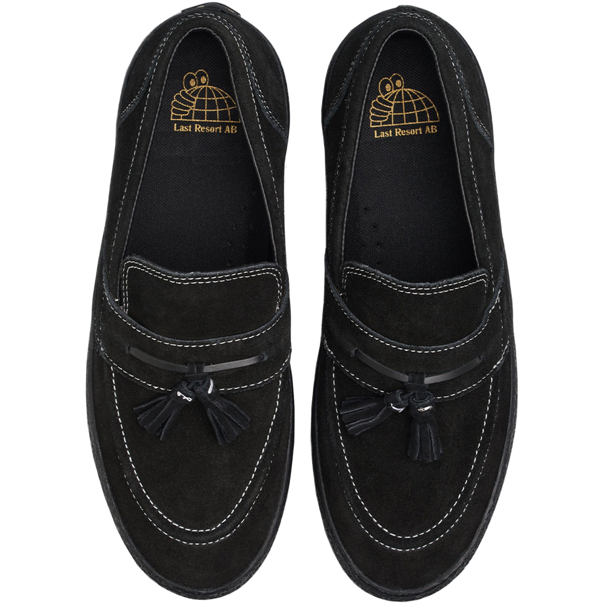 Last Resort AB VM005 Loafer Shoes Black/Black/White Stitch