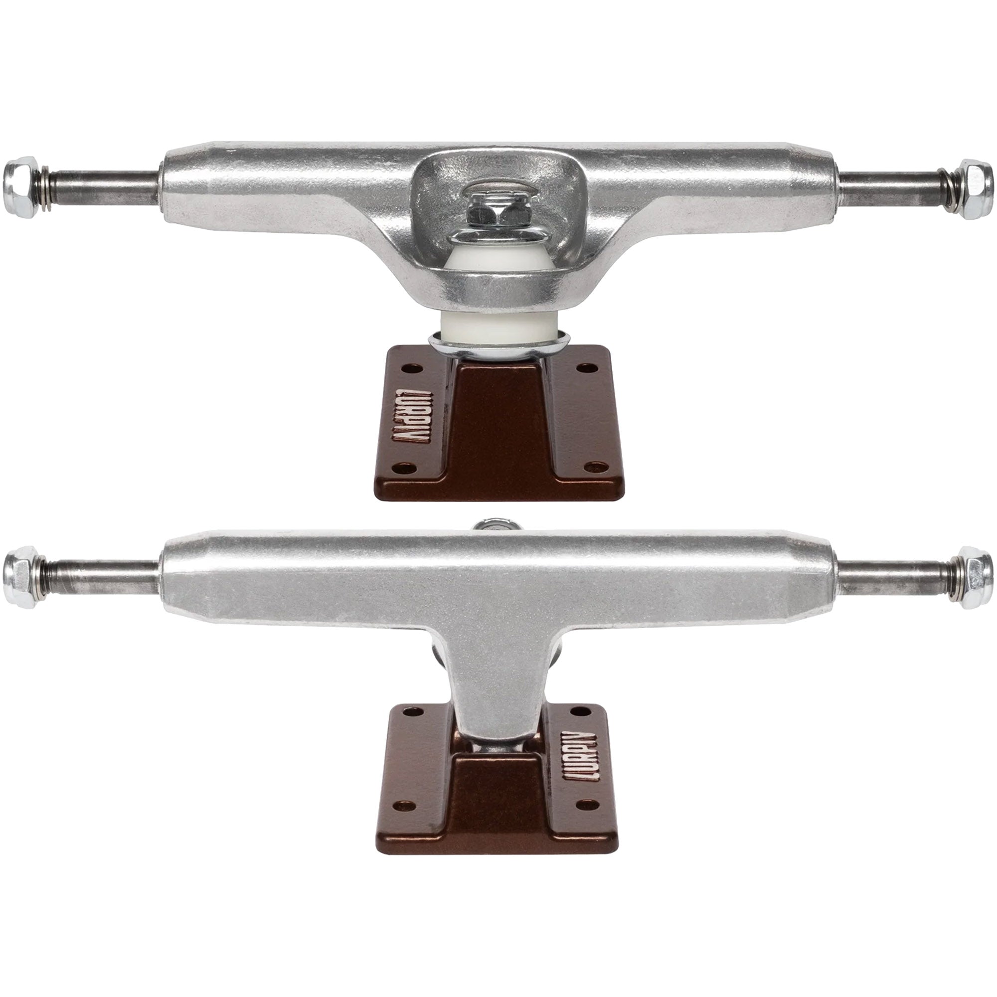 Lurpiv 3 145 Hollow Polished/Brown Skateboard Trucks 8.3"