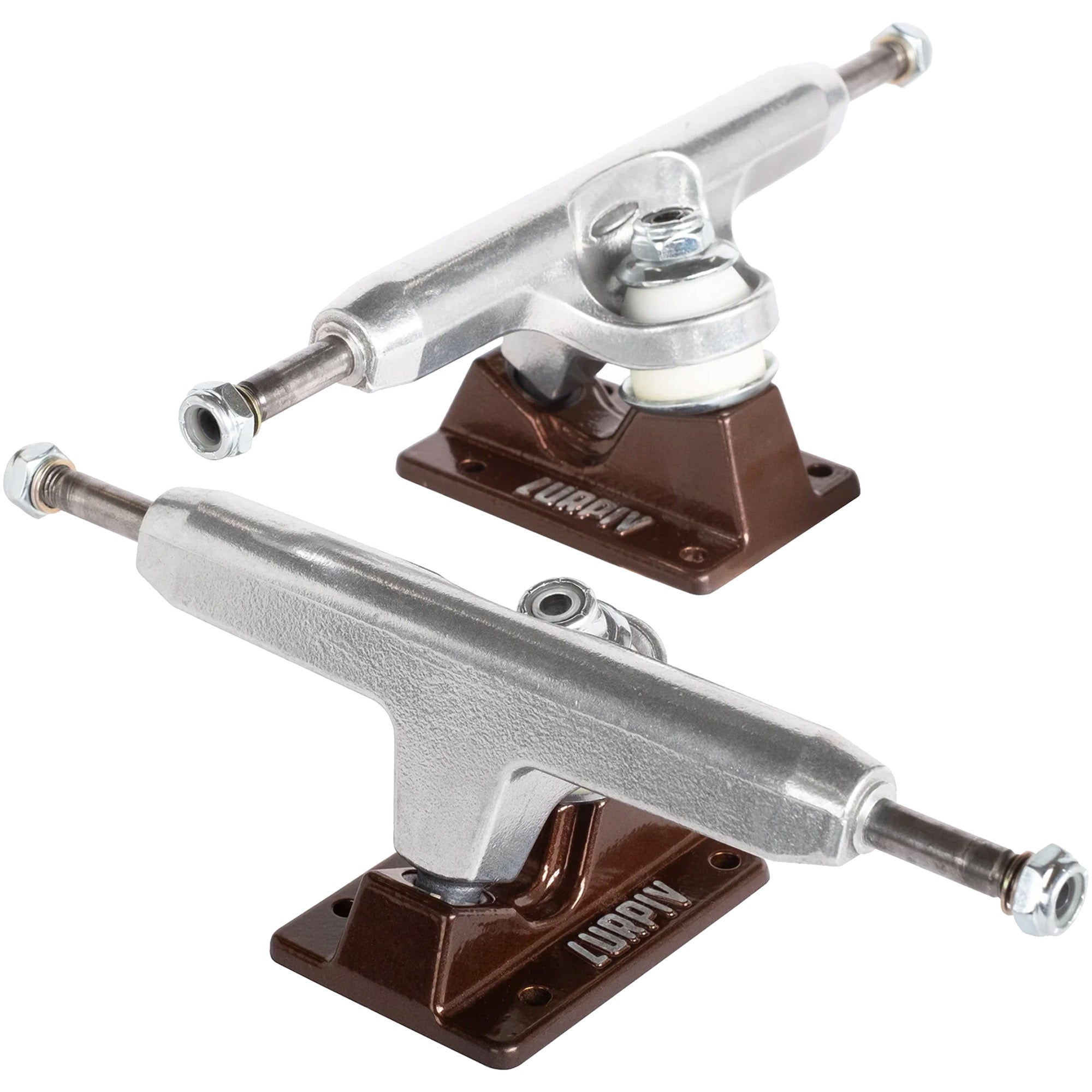 Lurpiv 3 145 Hollow Polished/Brown Skateboard Trucks 8.3"