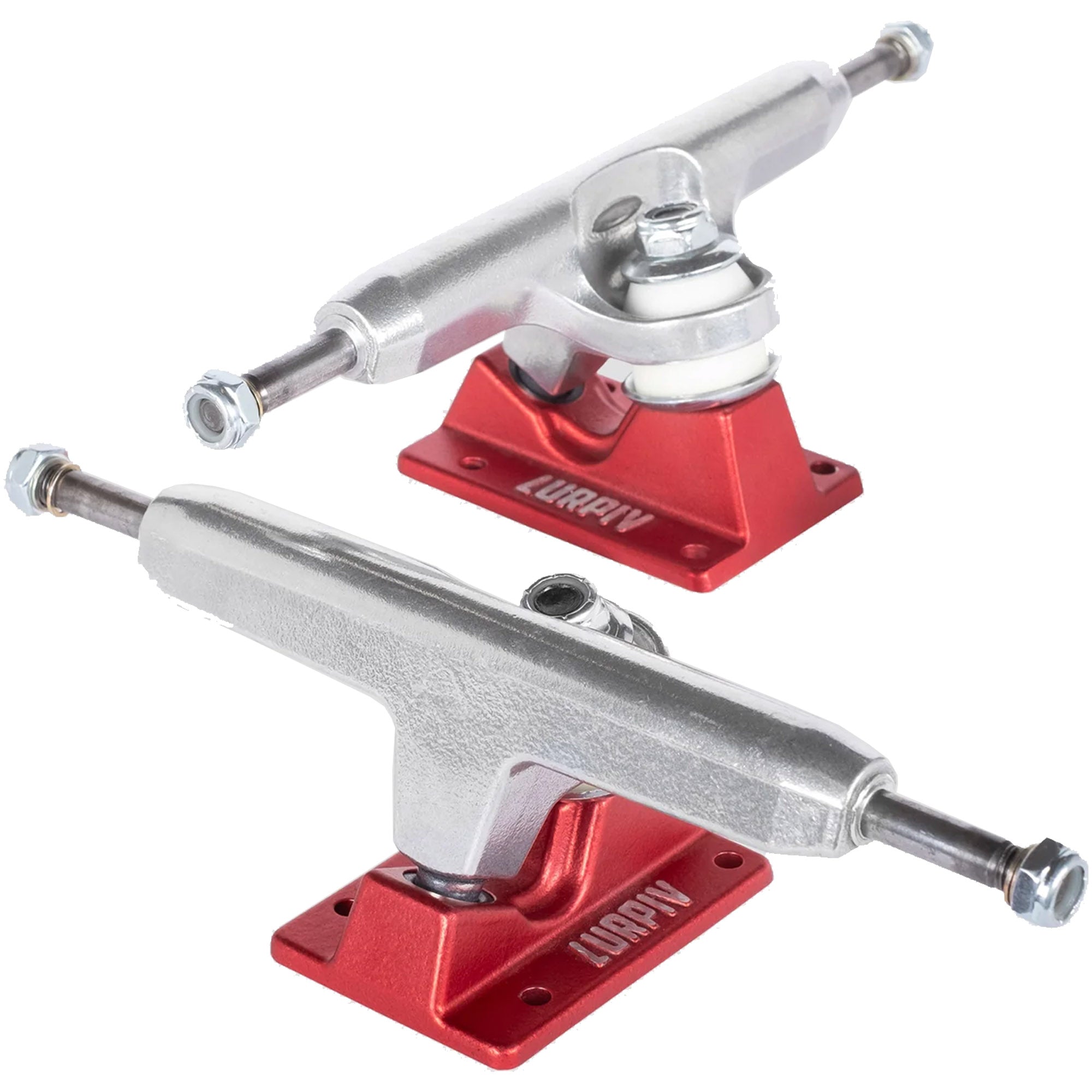Lurpiv 3 145 Solid Polished/Red Skateboard Trucks 8.3"