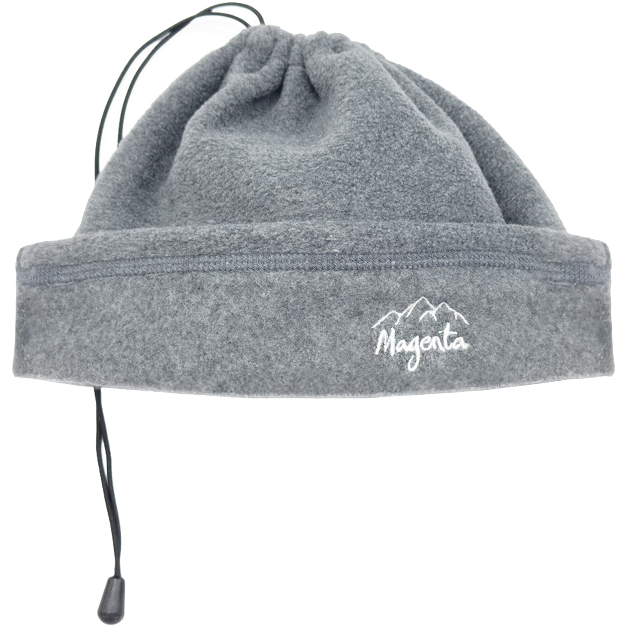 Magenta Magenta Convertible Fleece Beanie Grey