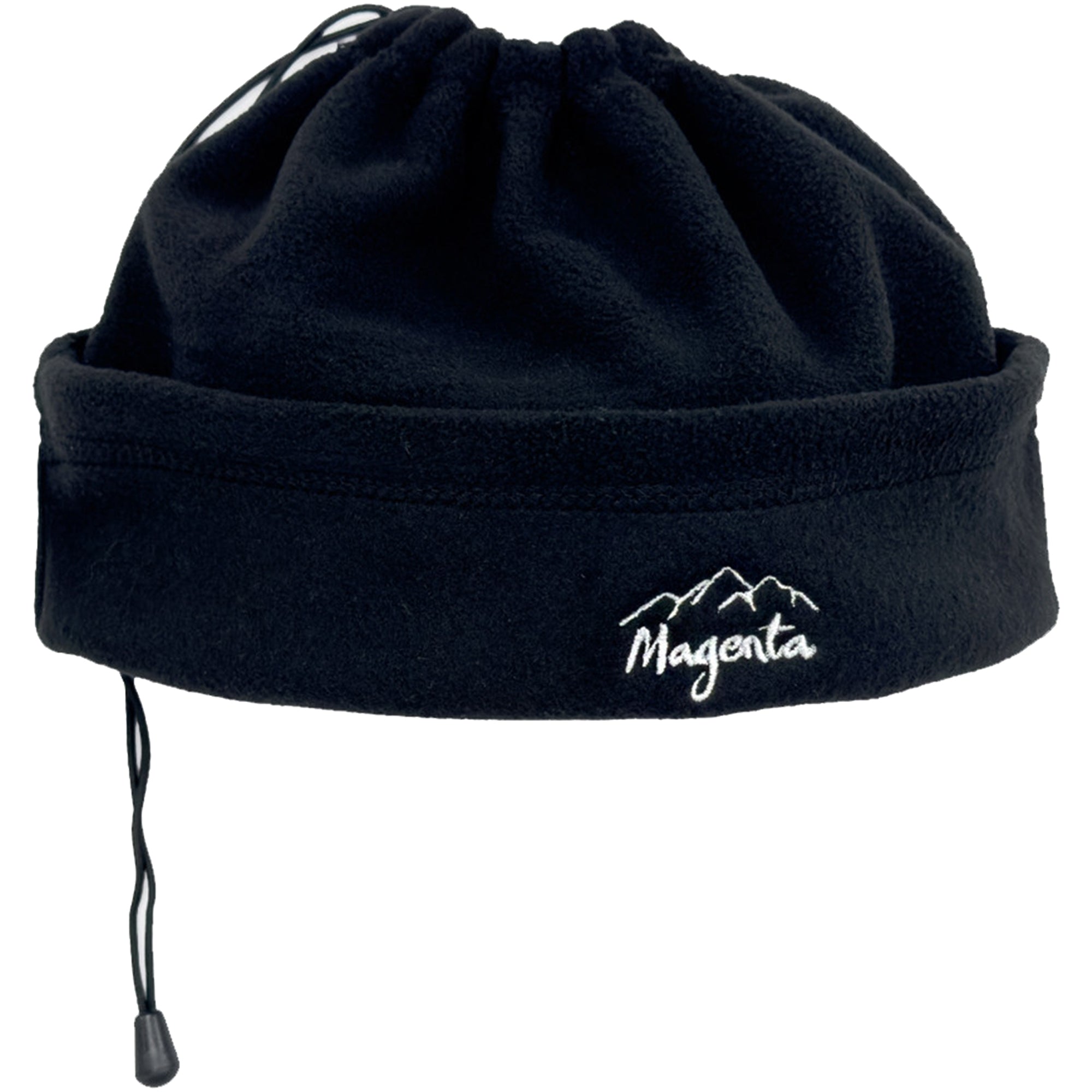Magenta Magenta Convertible Fleece Beanie Black