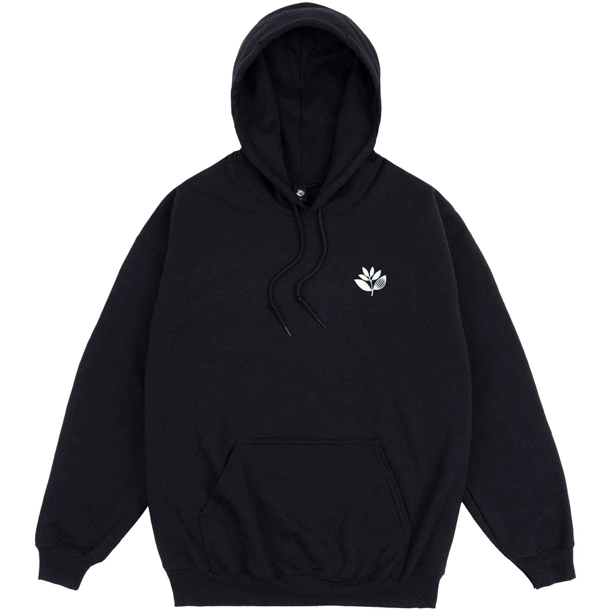 Magenta Classic Plant Hoodie Black