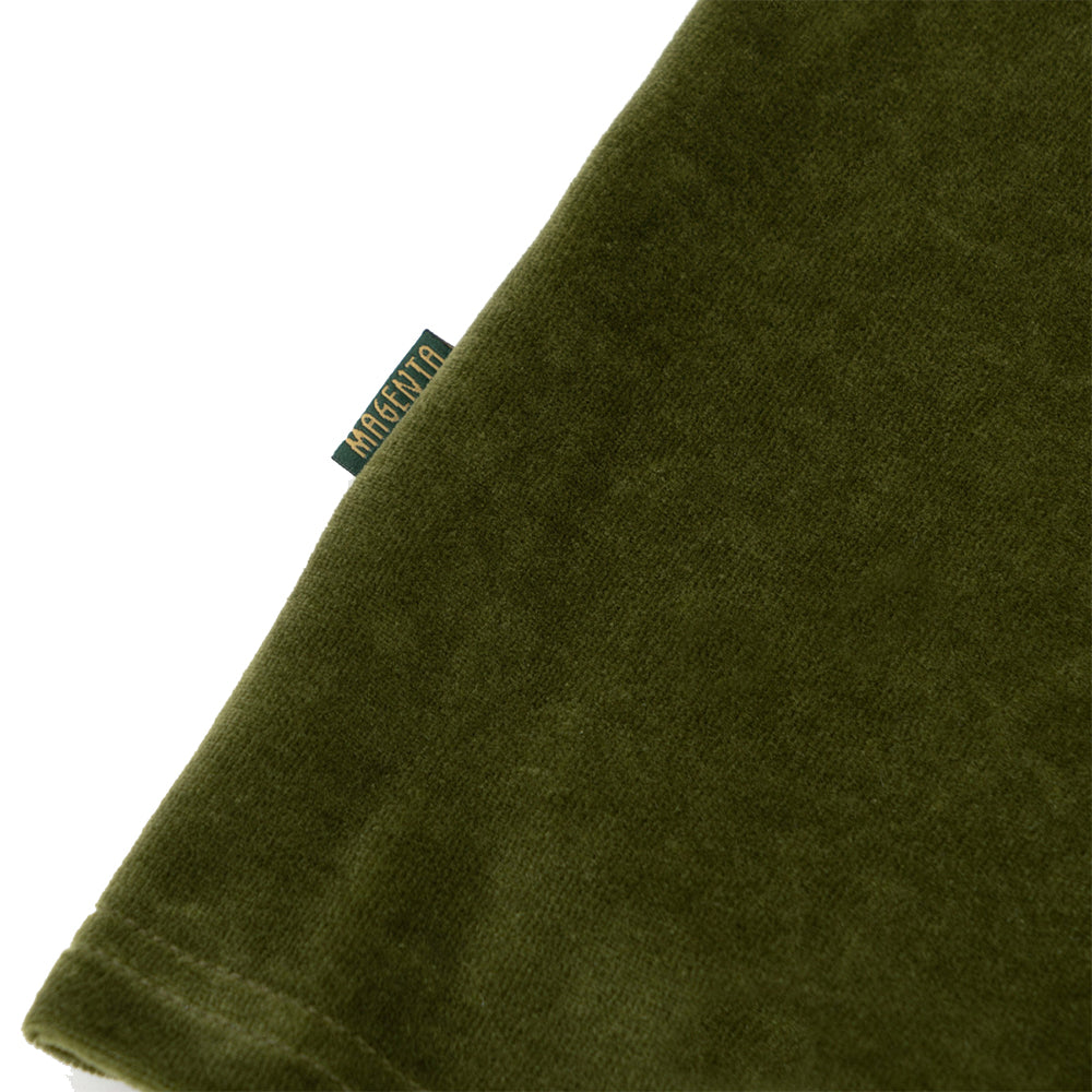 Magenta Piano Velvet Tee Green