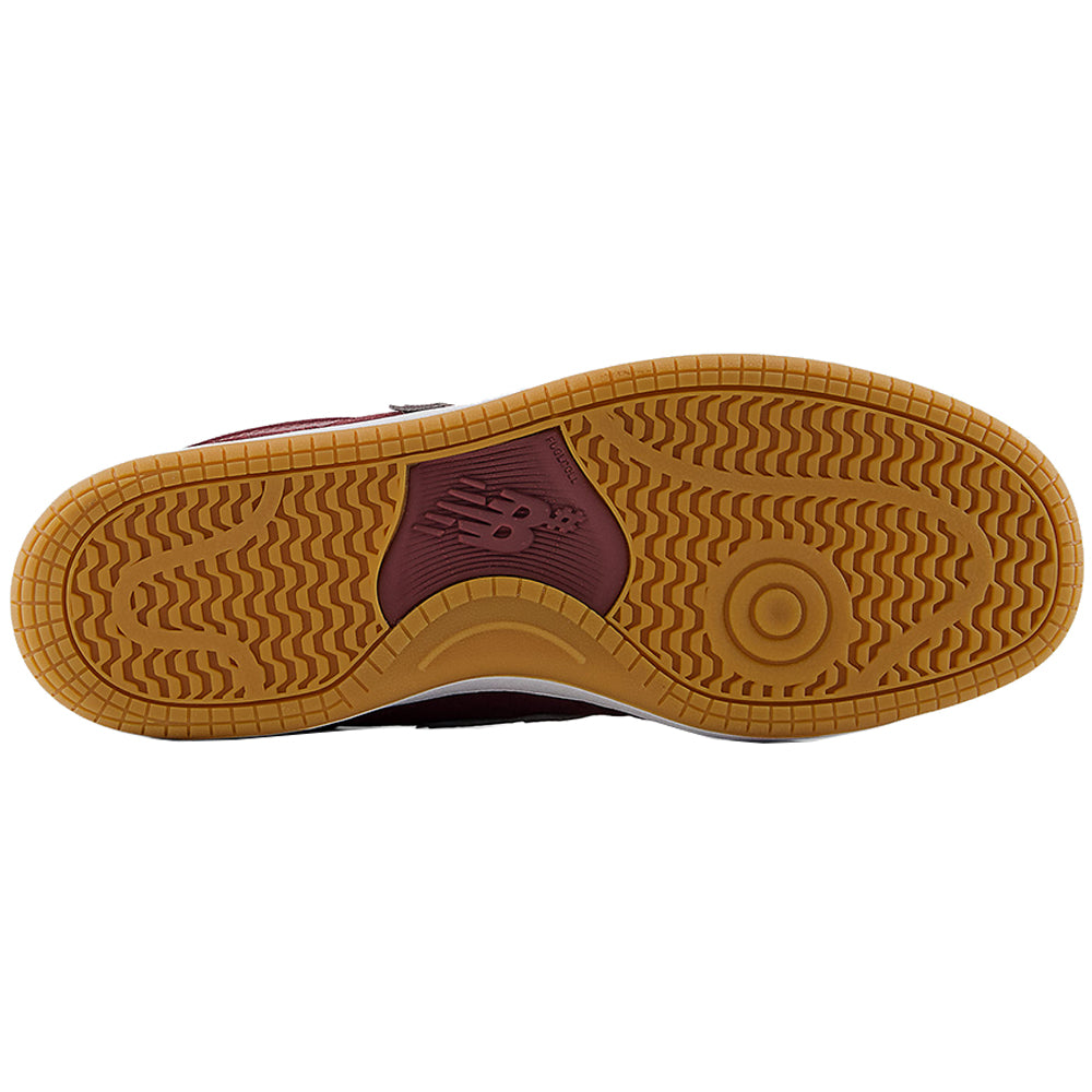 New Balance Numeric 480 Shoes Burgundy/White