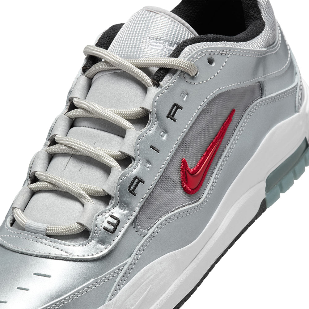 Nike SB Air Max Ishod Premium Shoes Metallic Silver/Varsity Red