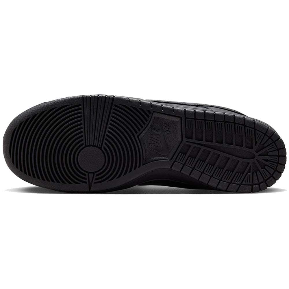 Nike SB Orange Label Dunk Low Pro ISO Shoes Black/Black-Black-Black