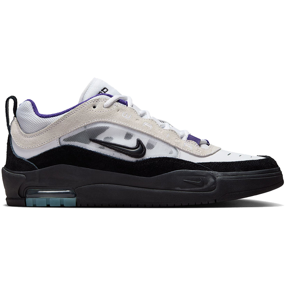 Nike SB Air Max Ishod Wair Shoes White/Black-Court Purple-black