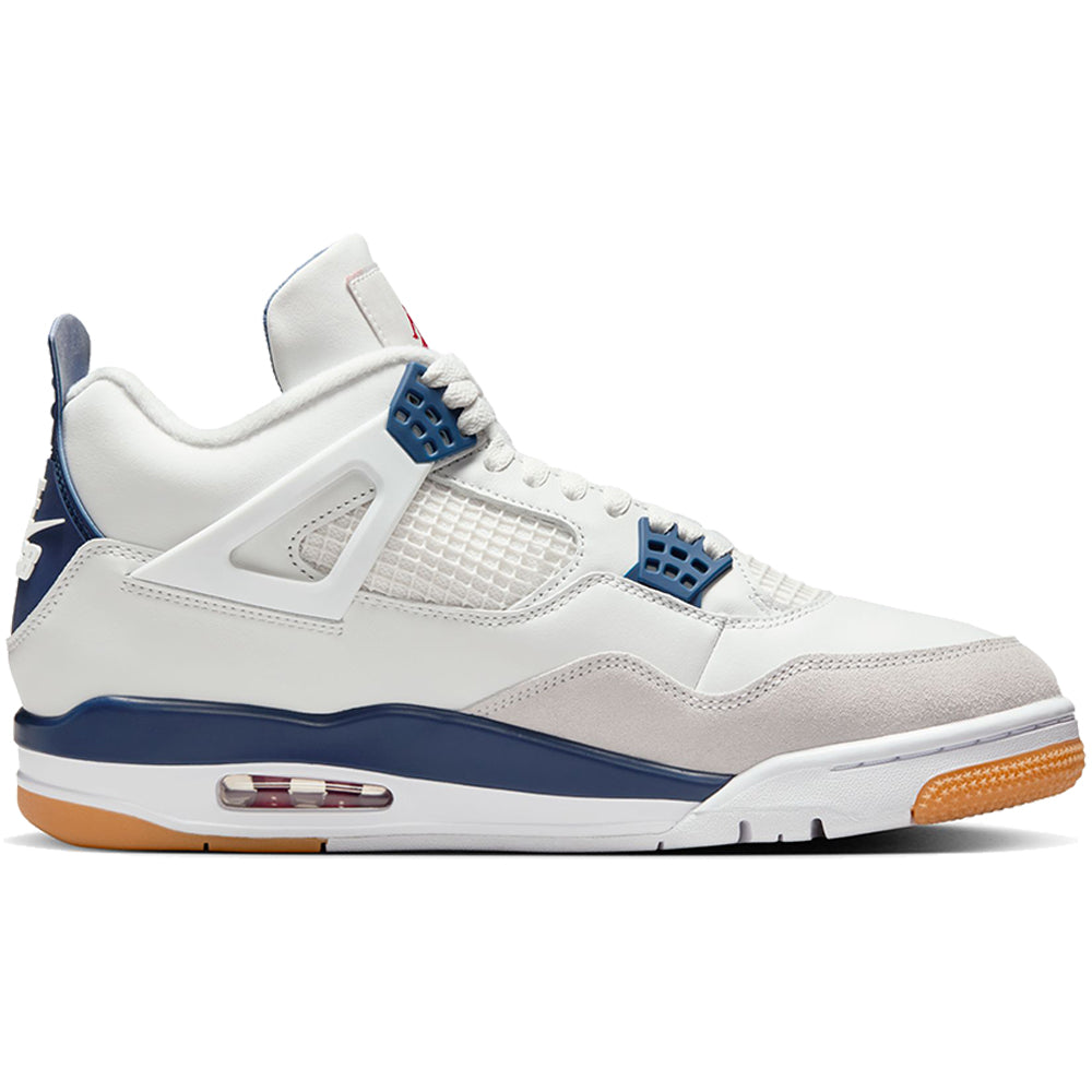 Nike SB x Air Jordan 4 Shoes Summit White/White-Navy-Neutral Grey