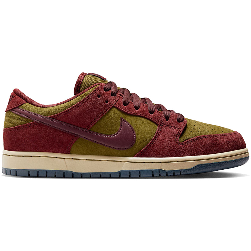 Nike SB Dunk Low Pro Shoes Dark Team Red/Burgundy Crush-Olive Flak
