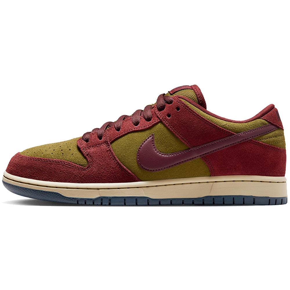 Nike SB Dunk Low Pro Shoes Dark Team Red/Burgundy Crush-Olive Flak