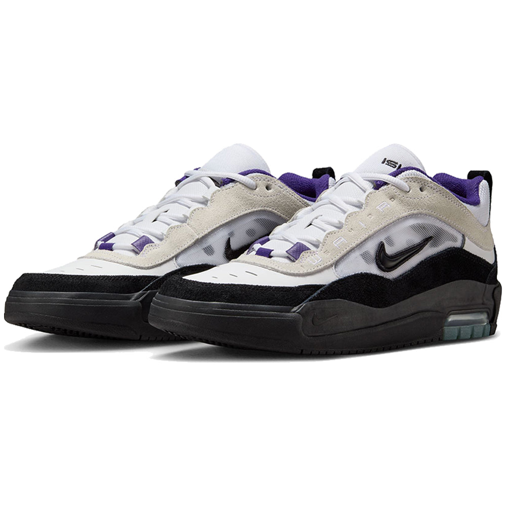 Nike SB Air Max Ishod Wair Shoes White/Black-Court Purple-black