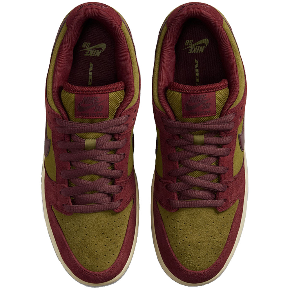 Nike SB Dunk Low Pro Shoes Dark Team Red/Burgundy Crush-Olive Flak