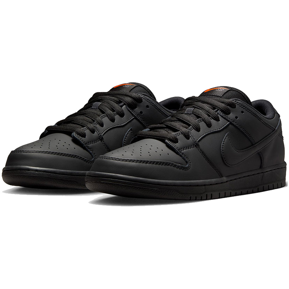 Nike SB Orange Label Dunk Low Pro ISO Shoes Black/Black-Black-Black