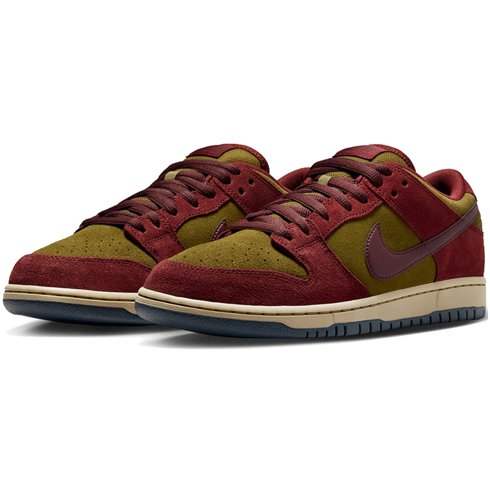 Nike SB Dunk Low Pro Shoes Dark Team Red/Burgundy Crush-Olive Flak