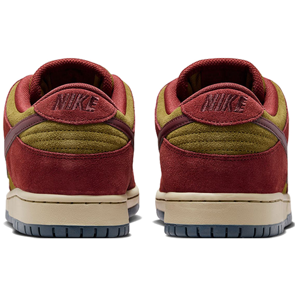 Nike SB Dunk Low Pro Shoes Dark Team Red/Burgundy Crush-Olive Flak