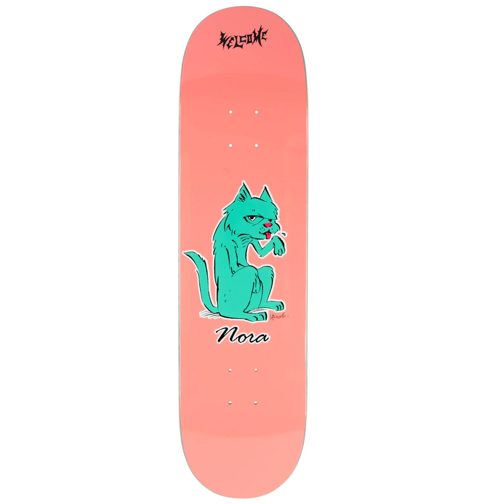 Welcome Nora Vasconcellos Feral on Popsicle Pink Skateboard Deck 7.75"