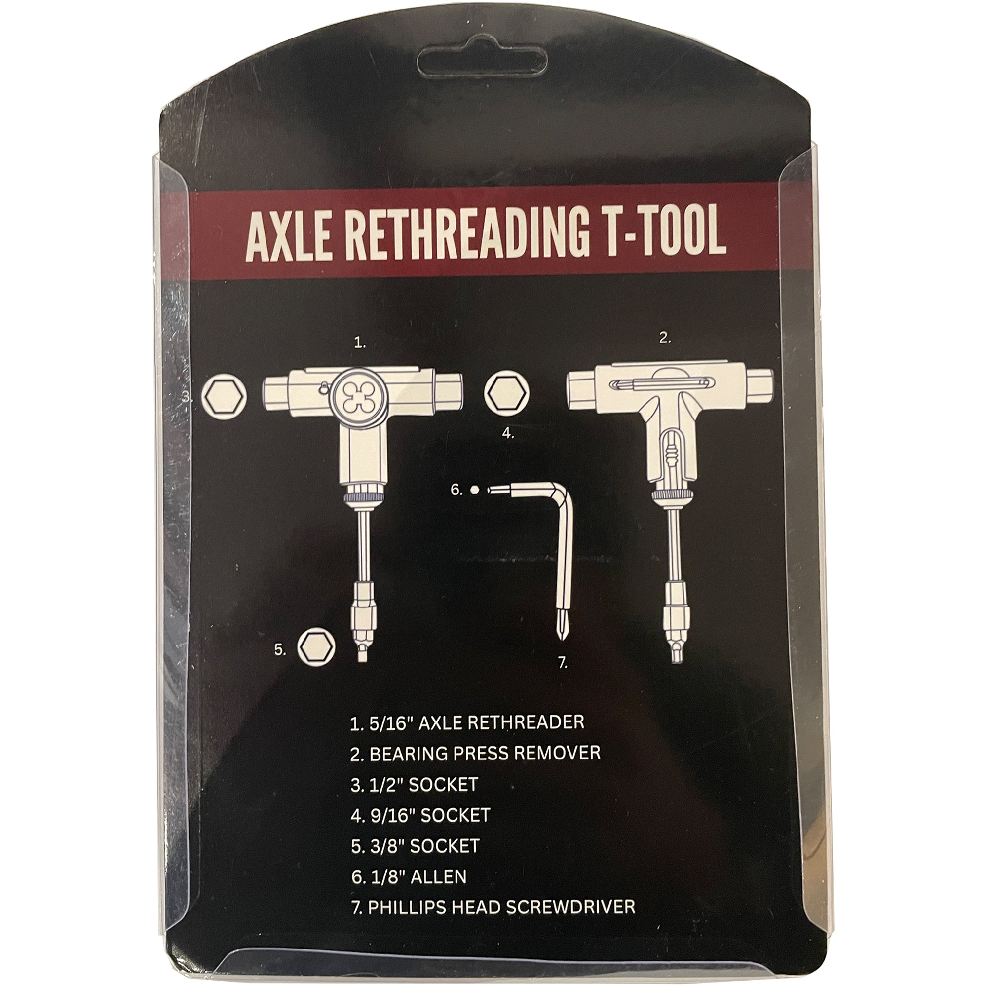 G-Tool Automatic skateboard T tool black