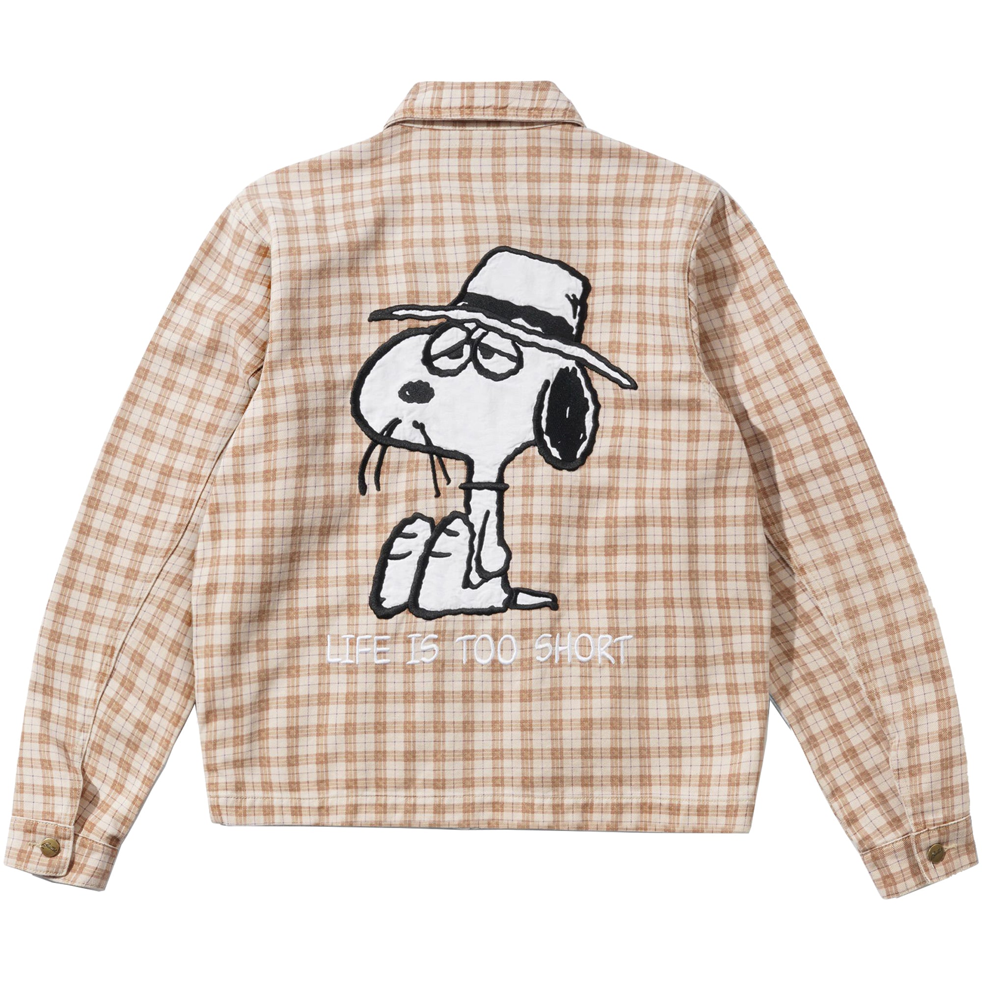 Butter Goods x Peanuts Spike Jacket Sandstone Plaid