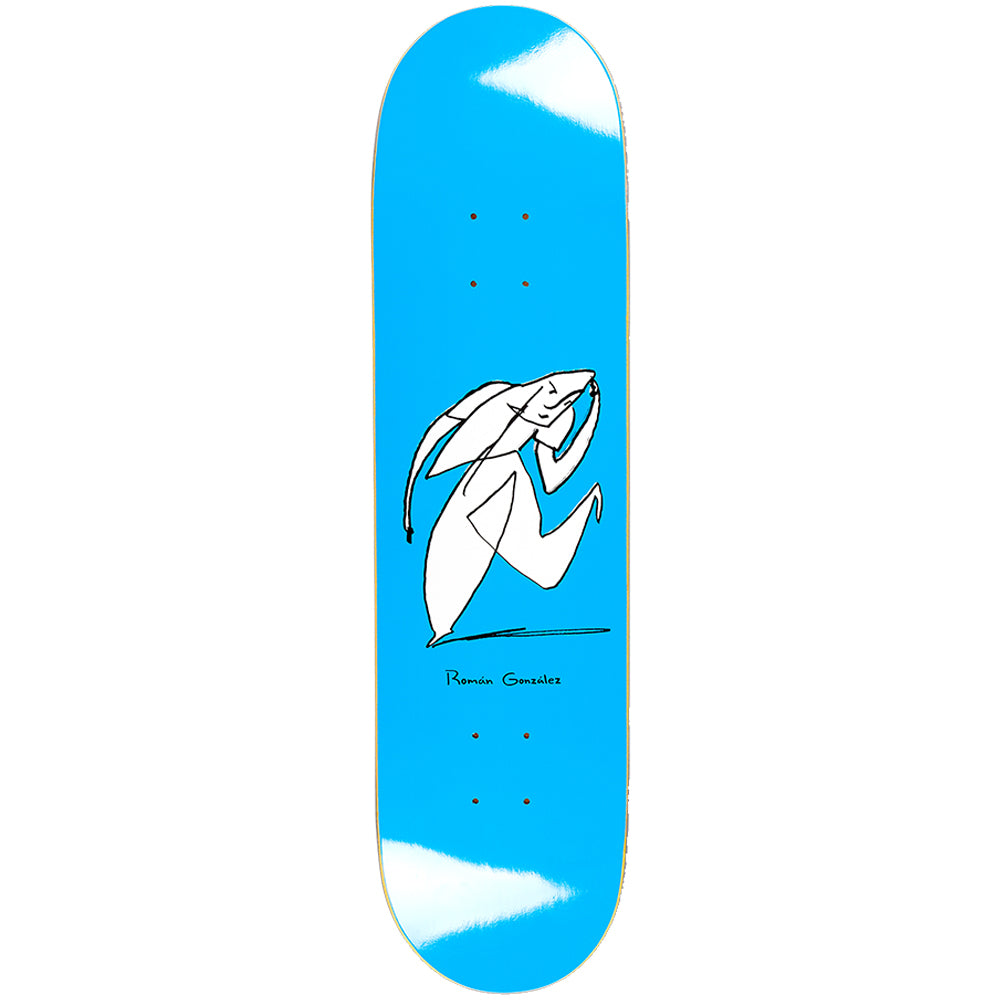 Polar Skate Co Roman Gonzalez Stay In Motion Blue Skateboard Deck 8.125"